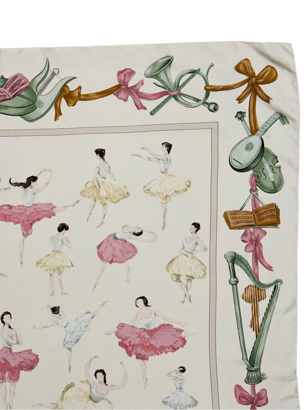 Vintage Hermès La Danse Silk Scarf 90 Ballet Ballerina Carré w/ Box - Picture 3 of 16